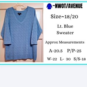 🔥NWOT/AVENUE SWEATER